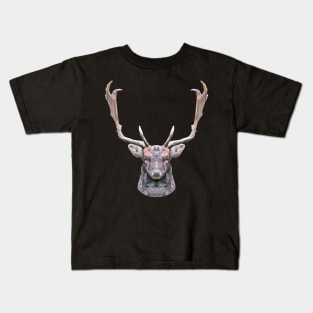 Stag Polygon Hunter Design Geometric Gift Kids T-Shirt